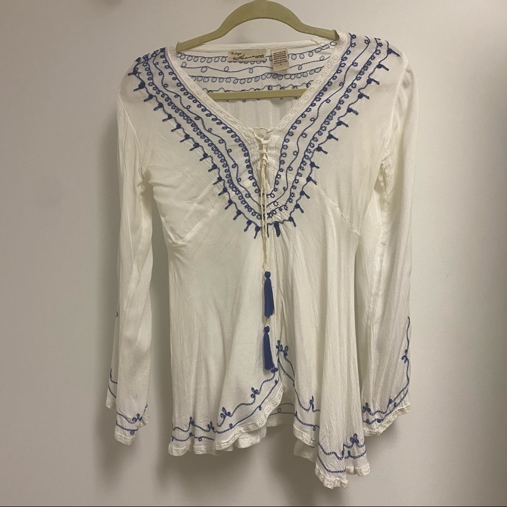 Vintage Havana Long Sleeve Blouse - Picture 4 of 11
